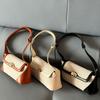 1Pc Underarm Bag Niche Bag New Contrasting Color Casual Commuting Versatile Retro Shoulder Messenger Bag