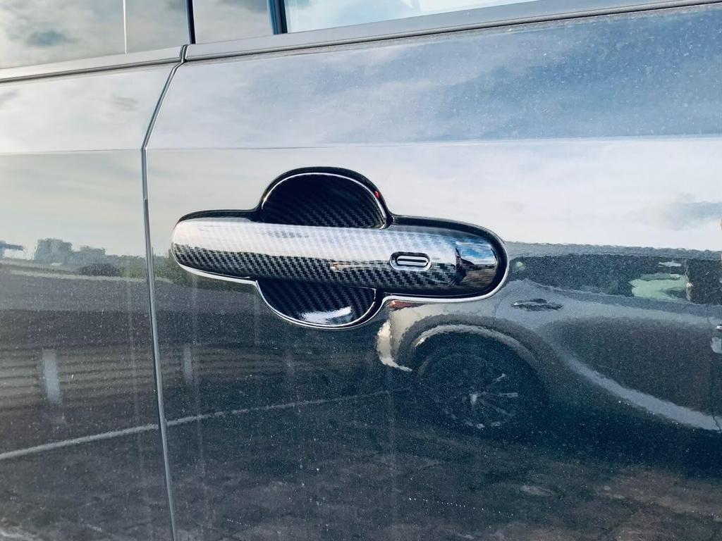 Ithacolea Door Handle Covers for the 2024 Toyota Land Cruiser 250 Custom Exterior Door Knob Bowl Panel Covers for LAND CRUISER 250 Fiber Pattern