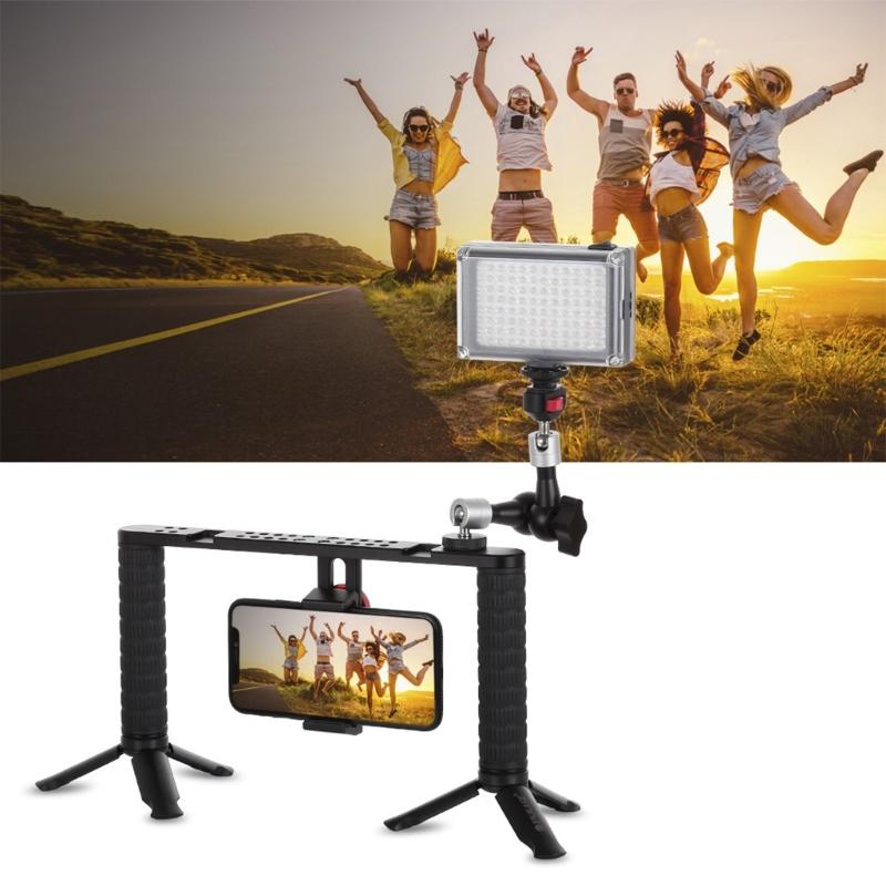 Aluminum Adjustable Bracket Arm Monitor Mount 360 Rotation Ball Head Clamp For Video Production