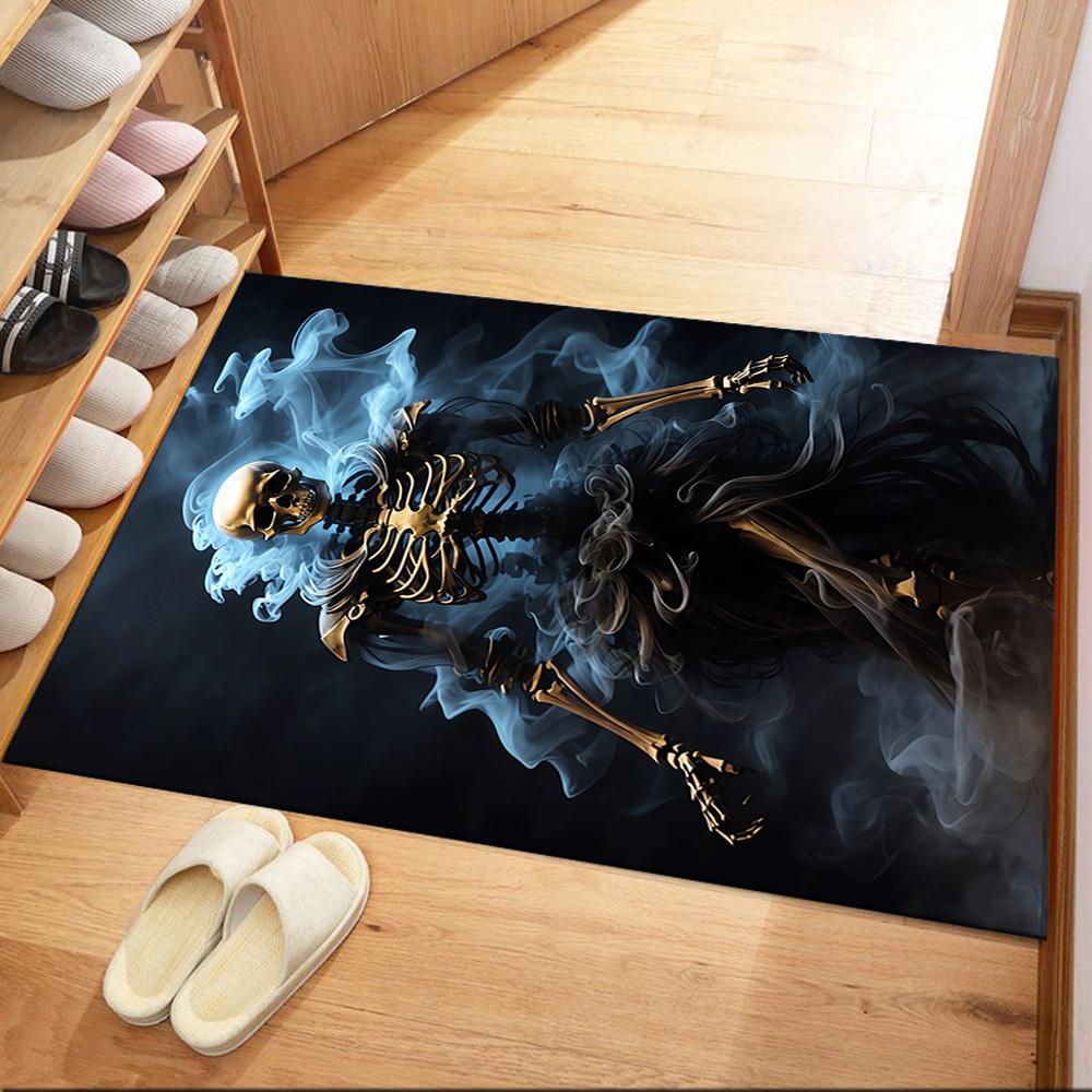 Riding Through Flames Floor Mats for Living Room, Bedroom and Room Decoration Are Suitable for Gifts.
