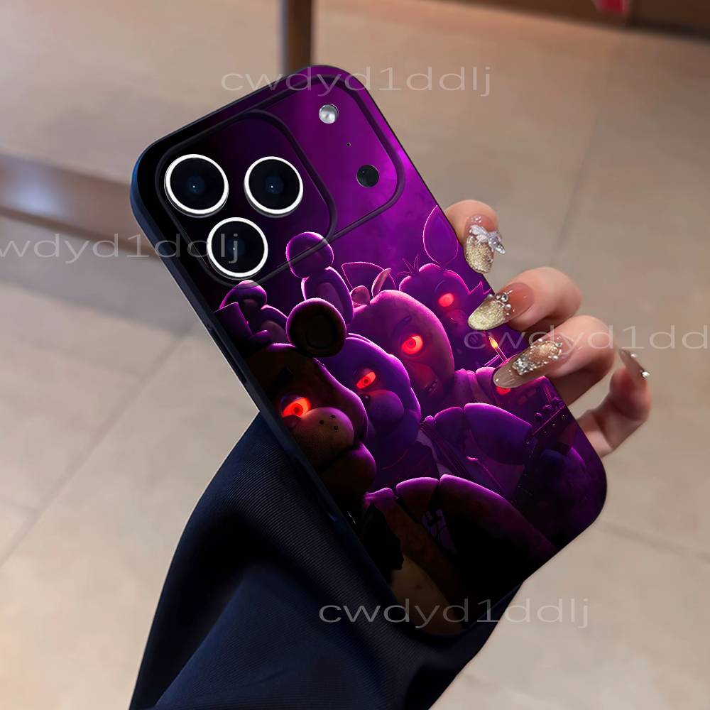 Fnaf Five-nights-At-Freddys Für iPhone 17,16,15,11,12,14,13 Pro Max Mini XS,XR,7 Plus 16E Air Soft Schwarzes staubdichtes Handyhülle