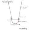 French Retro Geometric White Mother-of-Pearl Pendant Clavicle Chain Earrings In Titanium Steel and 18K Gold for Women