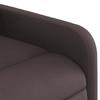 Massage Chair Dark Brown Fabric