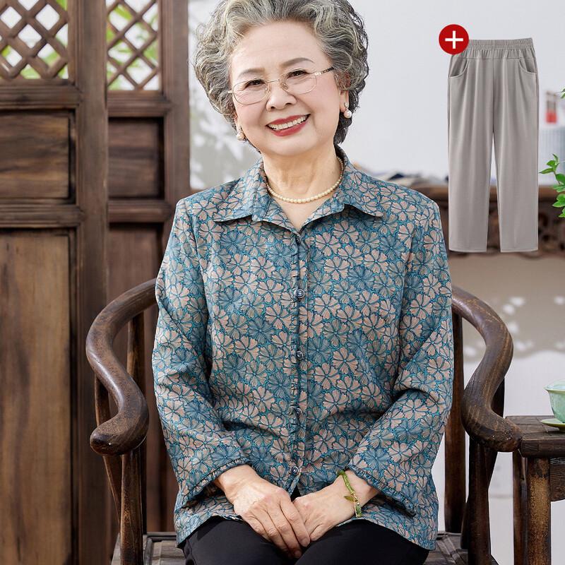 Легкий летний комплект рубашек для пожилых женщин Datang Furen 4XL