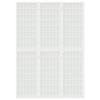 VidaXL Cloison de séparation pliable 3 panneaux 120x170 cm Blanc 352087