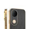 Gold Silk Leather 6D Plating Bumper Case For Vivo X200 Pro Mini X90 X100S Pro Charging Magnet Cover For VIVO S20 S19 S17 S18 Pro