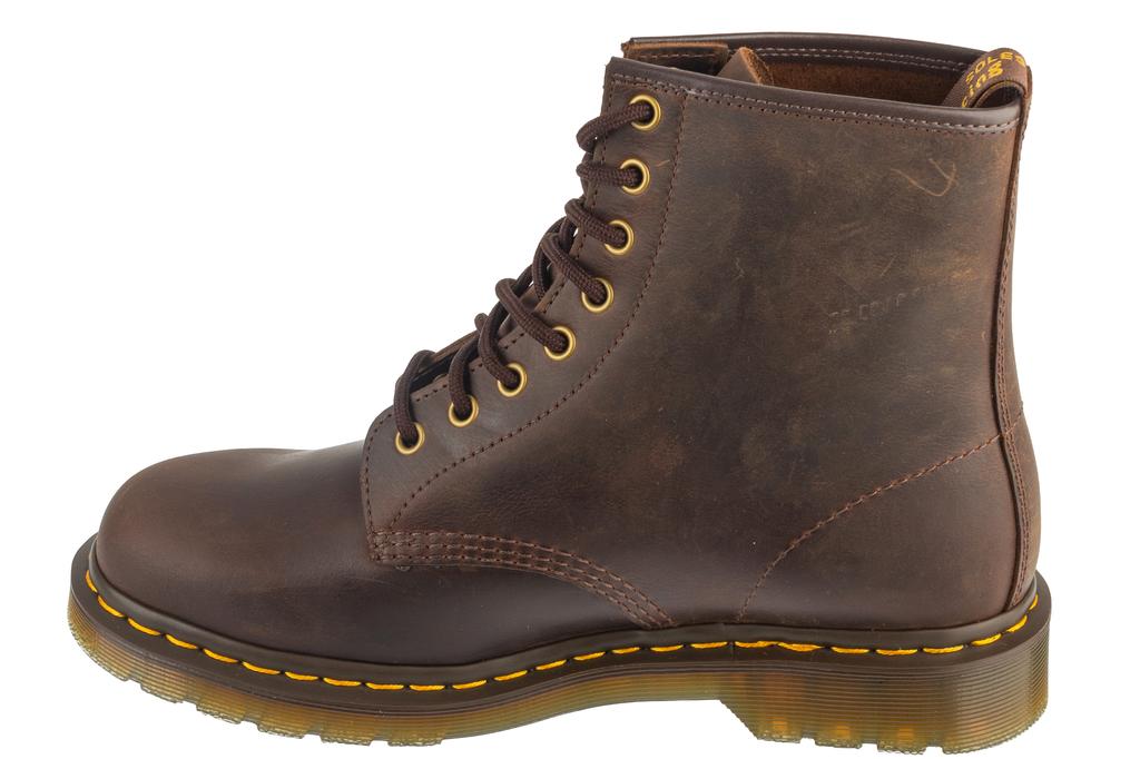 Dr. Martens 1460 Crazy Horse, Unisex braune Bovver-Stiefel
