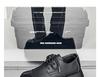 Black office leather shoes men's new spring low-top Martin boots British business casual shoes men