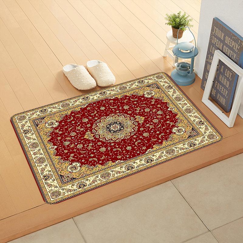 Hallway Door Mats Interior Foot Rug Persian Style Welcome Floor Mat for Entryway Rectangle Carpet Kitchen Rugs Fluffy Home Decor