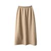 Jupe Midi Crayon en Laine Taille Haute pour Femme - Couleur Unie, Design Tricoté Polyvalent Automne/Hiver