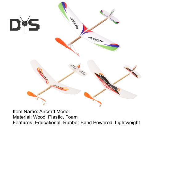 Gummibandbetriebenes Flugzeugmodell für Kinder, pädagogisches Wurfsegelflugzeug, Kleinkinder, Jungen und Mädchen, Outdoor-Flugzeugspielzeug