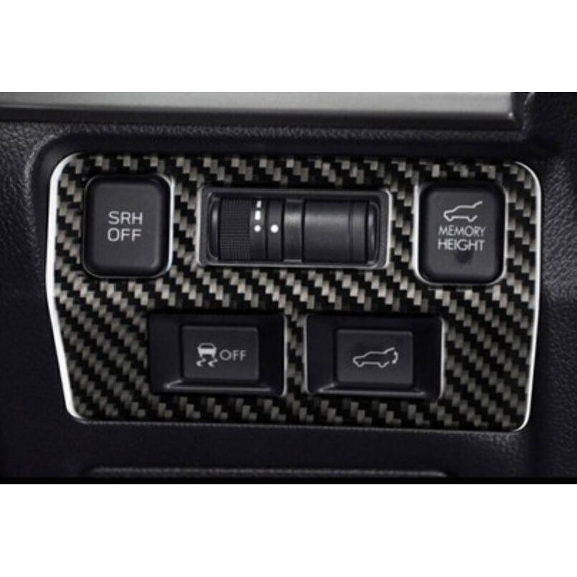 For Subaru Forester 2014-2018 Real Carbon Fiber Driver's Side Dash Control Cover