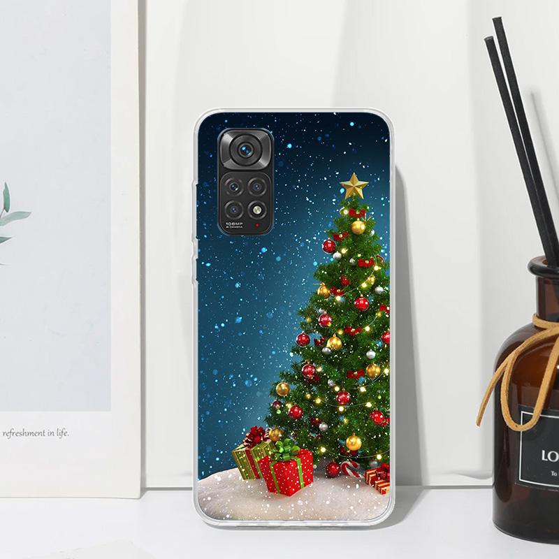 Merry Christmas Tree Snow Phone Case For Xiaomi Redmi Note 15 13 14S 14 Pro Plus 12S 11S 10S 12 11E 10 11T Art Fundas Back Cover