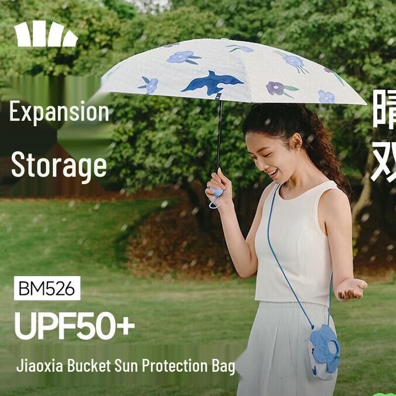 Jiaoxia UV Protection 5-Fold Sun/Rain Umbrella