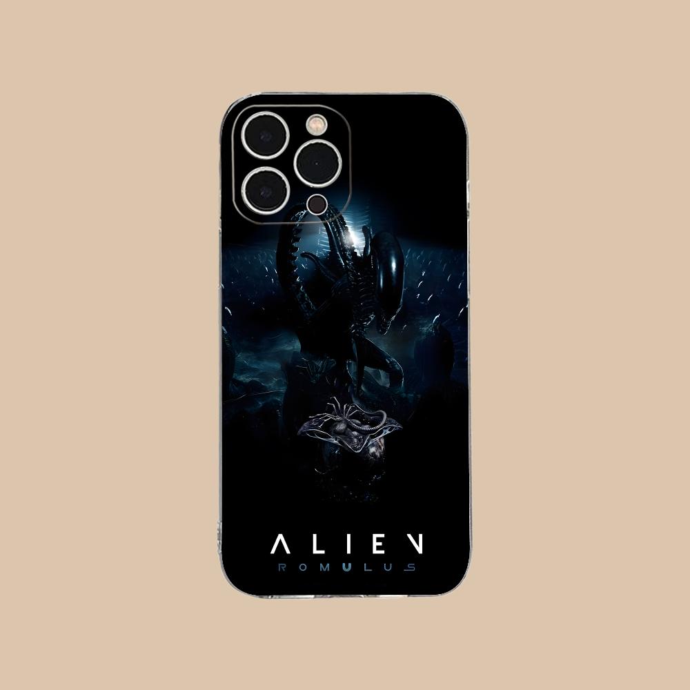 Alien Romulus Mobile Cell Phone Case for iPhone 17 16 15 14 13 12 11 X XR XS Air Pro Max Plus Mini Clear Colorful Cover Luxury