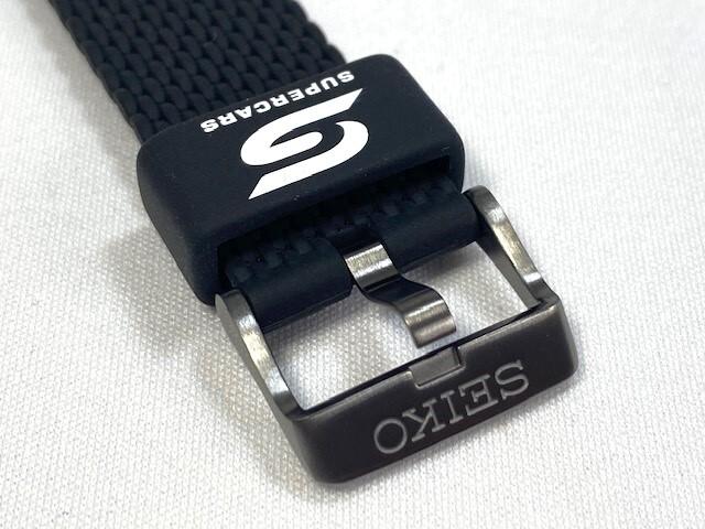 R045014N0 SEIKO 5 Sports 22mm Silicone Rubber Band Black for Via SRPJ95K1/ 4R36-12V0 (Ships Nekoposu)