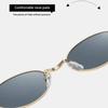 Bling Oval Women Eyewear Y2k Anti-Blue Light Spectacles Retro Rhinestone Sunglasses  Outdoor