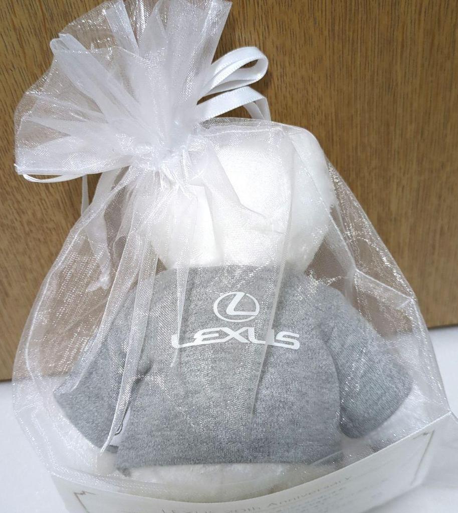 [USED] Lexus Teddy Bear LEXUS 20th Anniversary (Not for Sale) with Paper Bag