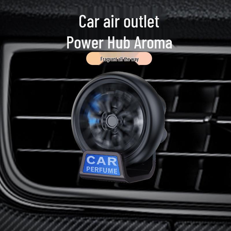 Car Wheel Hub Aromatherapy Vent Clip: Fresh, Long-lasting Scent Eliminates Odors