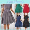 And Fashion Spring Summer 2025 Versatile Temperament Casual Polka Dot Tie Long Dresses Dresses For Women