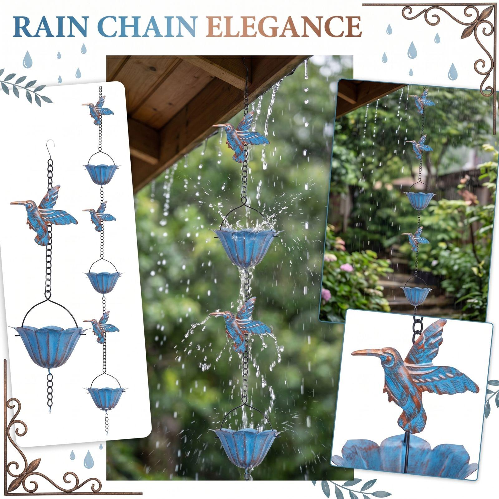 

Rain Chain Eaves Drainage Chain Rainwater Chain one size