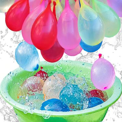 111-teiliges Set mit schnell zu befüllenden Wasserballons – selbstverschließend, perfekt für Sommerspaß im Freien und Wasserschlachten, verschiedene Farben