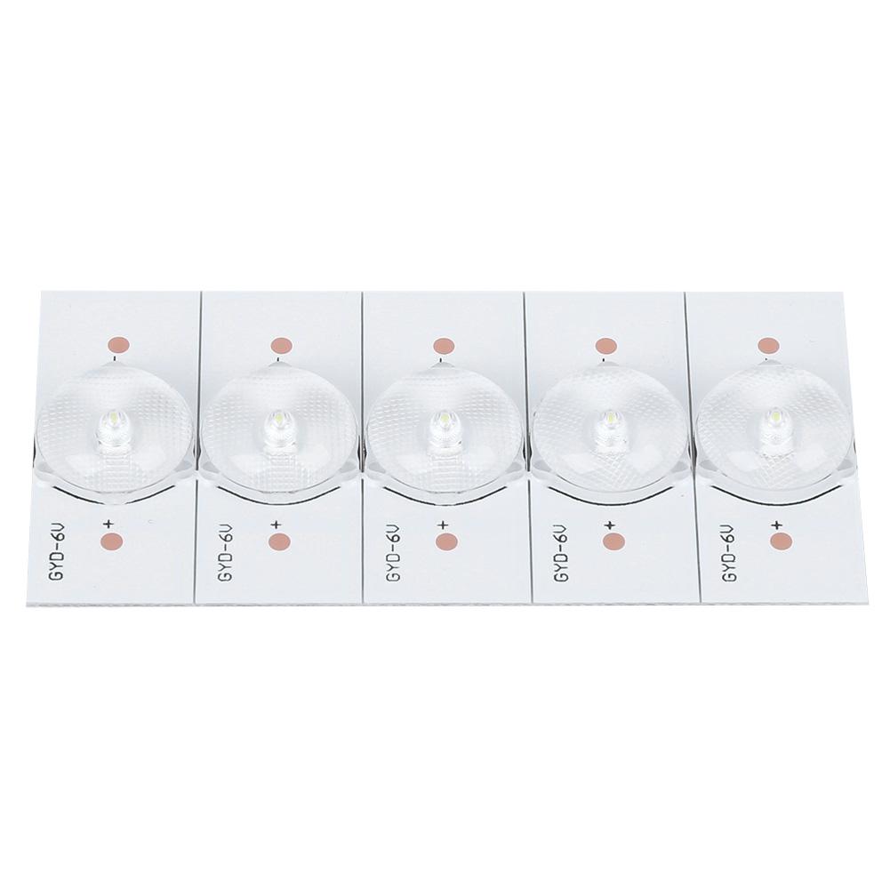 6V White Light Color General Use SMD Lamp Beads with Optical Lens Filter for LED TV Repair20PCS