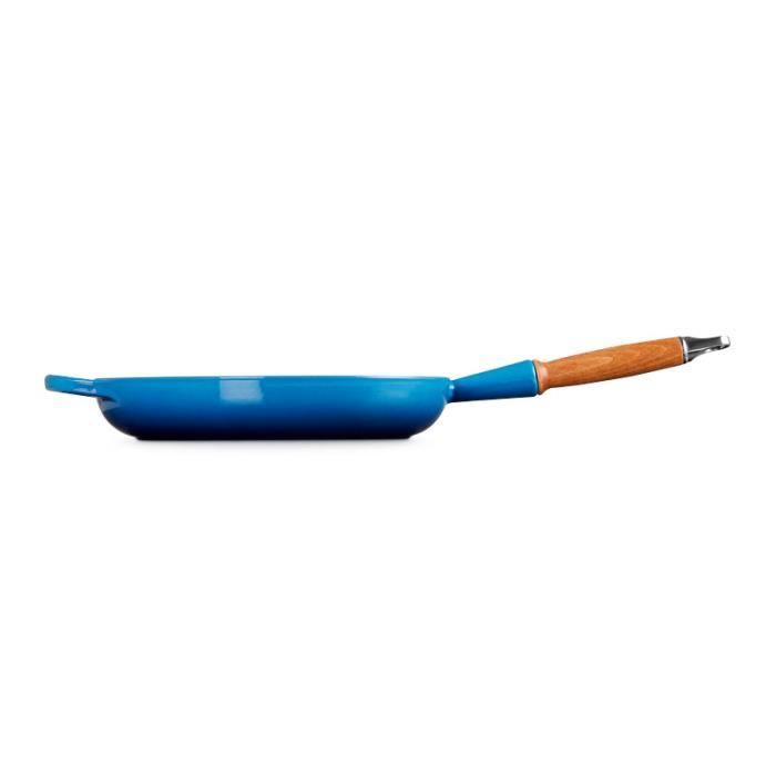 Poêle - le creuset - fonte émaillée - 28 cm - couleur azure - tous feux compatibles
