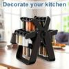Multi-Tier Rotating Spice Rack 360 Degree Rotation Seasoning Organizer  Kitchen Supplies