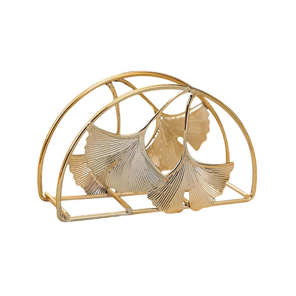 Desktop Ornament Picnic Table Gold European Document File Organizer Table Tissue Storage Holder for Hotel Coffee Shop