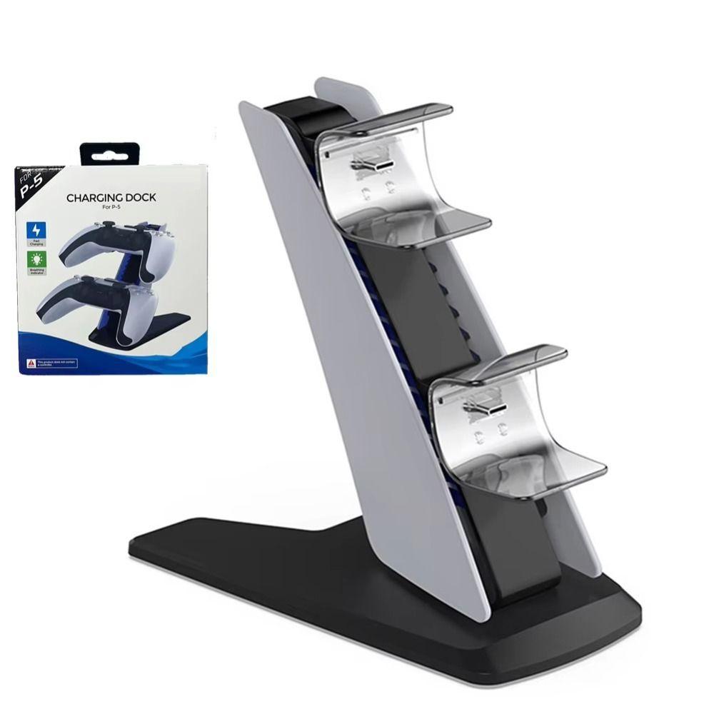 Type-C Wireless Joystick Charging Base Dual Controller Stand for Sony Playstation 5