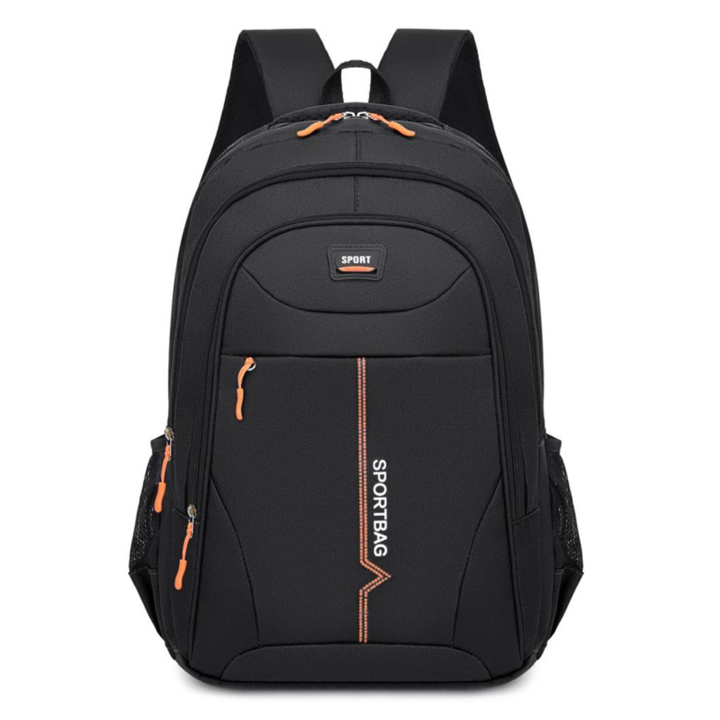 Unisex Casual Backpack - Durable Nylon Multi-Pocket Travel Bag , Ergonomic Shoulder Straps & Zipper Closure for Business Trips, Short-Distance Travel
