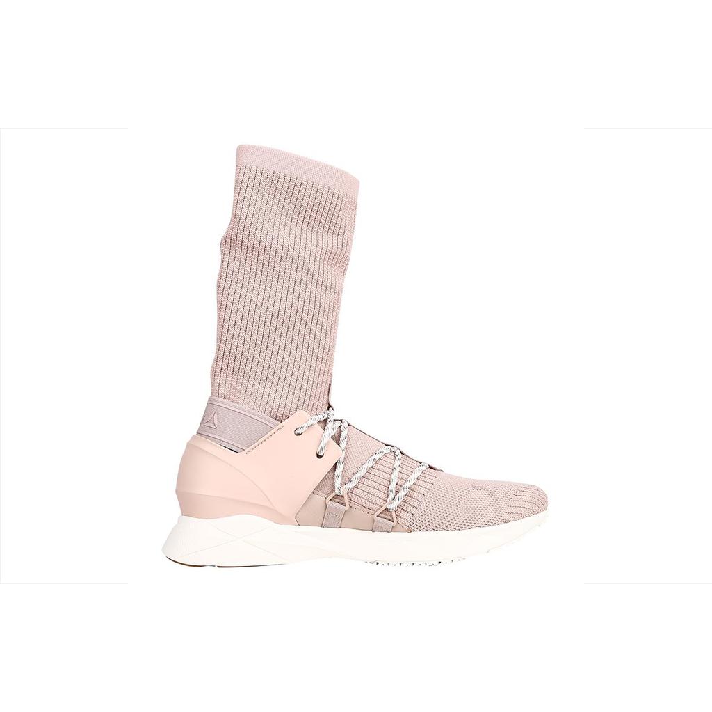 Reebok Runner Caged Trendy Versatile Fabric Synthetic Leather High-Top Running Shoes Unisex Sneaker Pink CN2485