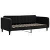 VidaXL Lit de repos noir 100x200 cm velours 354097