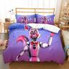 3D Teddy Bear Series Bedding Set Cartoon Anime Down Duvet and Pillowcase, Microfiber Fabric Washable and Quick Drying Home Decoration