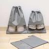 Home Laundry Shoe Travel Portable Pouch Tote Drawstring Storage Bag Organizer