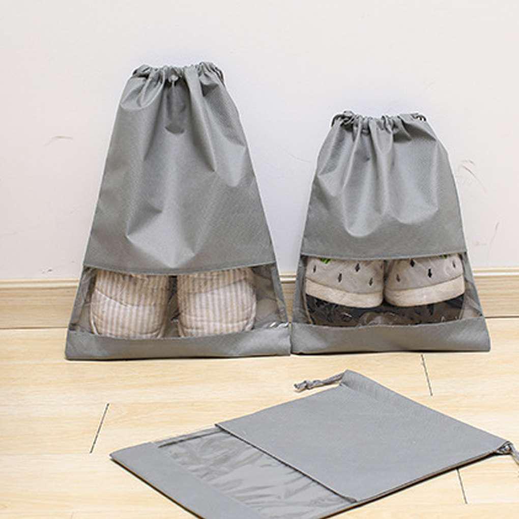 Home Laundry Shoe Travel Portable Pouch Tote Drawstring Storage Bag Organizer