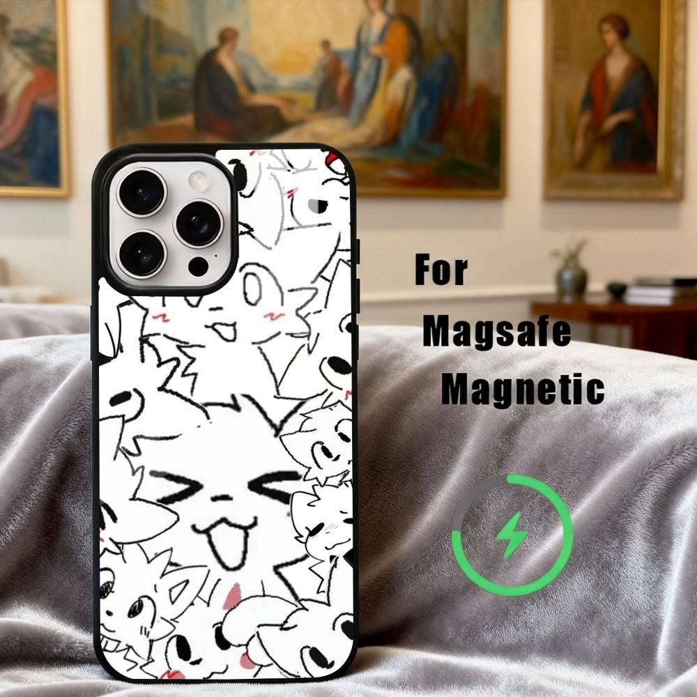 1PC C-Cute B-Boykisser -R Phone Case For iPhone17,16,15,14,13,12,11 Plus,Pro Max Magnetic For Magsafe Wireless Charging