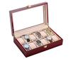 Luxurious Wooden Watch Storage Box for 12 Collection Display 12 Watches, Case, (Holds Watches)