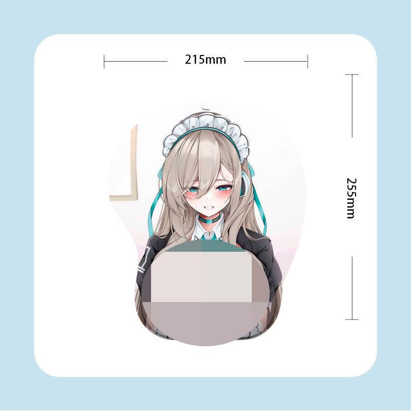G05 Anime Beauty Poggiapolsi Mouse Pad in Silicone 3D - Confortevole, Morbido e Design Ispirato ai Cartoni Animati