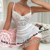 Lingerie for Women Babydoll Chemise Lingerie Sets Nightgown Lace Dress Sleepwear Teddy Outfits for Women