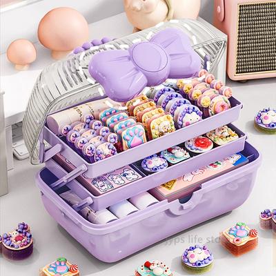 Kinder Haar Zubehör Lagerung Box Kopf Seil Haarnadel Gummi Band Kopf Schmuck Nette Mädchen Schmuck Box Haarnadel Organizer Geschenk