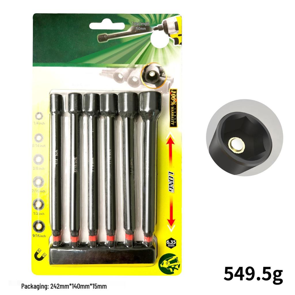 Kompakte, selbstverriegelnde Schraubendreher-Bit-Verlängerungsstange mit Doppelfunktion