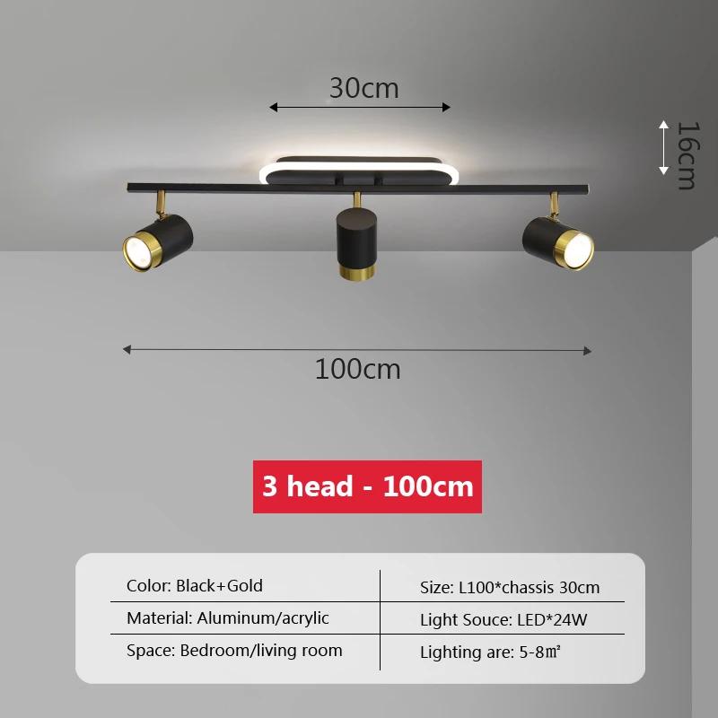Nordic Strip LED Multihead Ceiling Lamp Spotlights For Hall Living Room Bedroom Balcony Corridor Cloakroom Decor Lights Fixtures