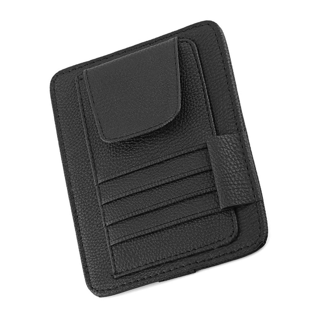 Auto Car Sun Visor Organizer Pouch Bag Card Storage Glasses Holder Clip