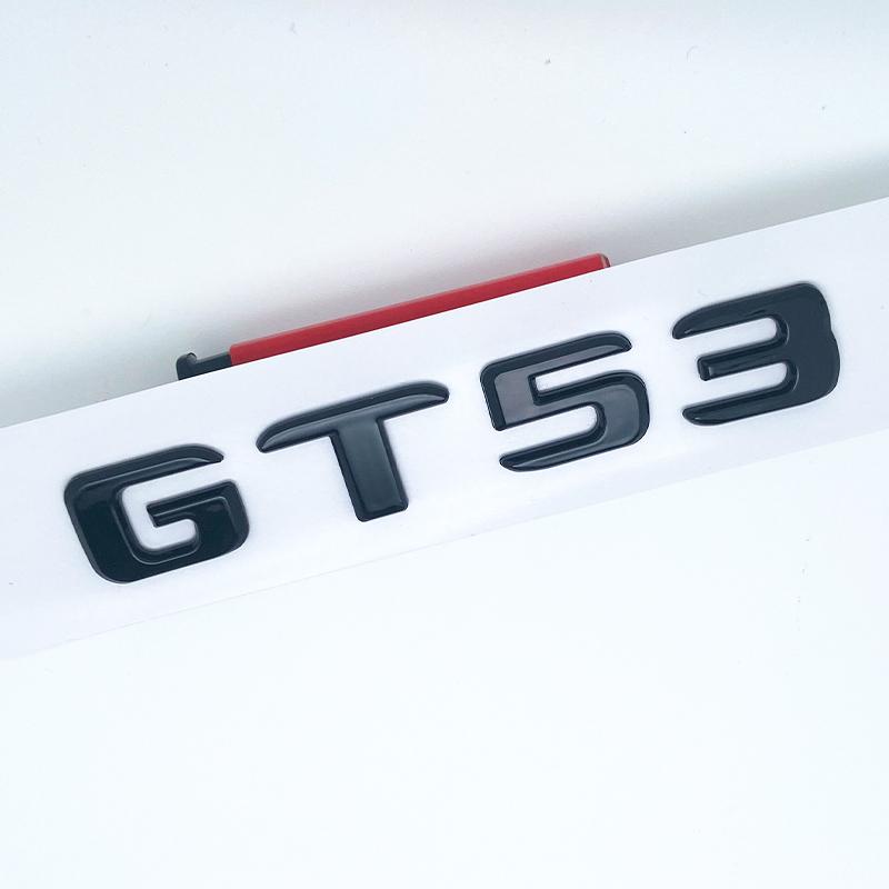 Apply to Letters GT50 GT53 GT63 GT63S V8 Biturbo 4matic+ ABS Emblem for Mercedes Benz C190 X290 Car Side Trunk Sticker PP5