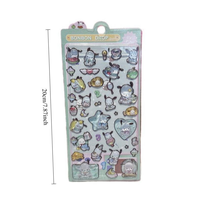 3D Cartoon Stickers Toy Relief Hollow Cute Decorative Diy Stickers For Phone Laptop Diary Notebook Kindergarten Awardfor Student