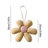 Schöner Candy Stoffblumen Schlüsselanhänger Niedliche Blume Form Schlüsselanhänger Mädchen Rucksack Anhänger Taschen Mode Dekoration Zubehör