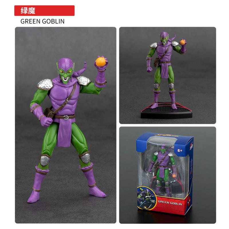 4 Inches  ZD Action Figure Toy Iron Man Scarlet Spider Miles Morales Spider-Man Venom Gwen Anime Movable Doll Model Gift