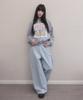 Aiiiai Symbol Patch Balloon Fit Wide Pants_Sky Blue